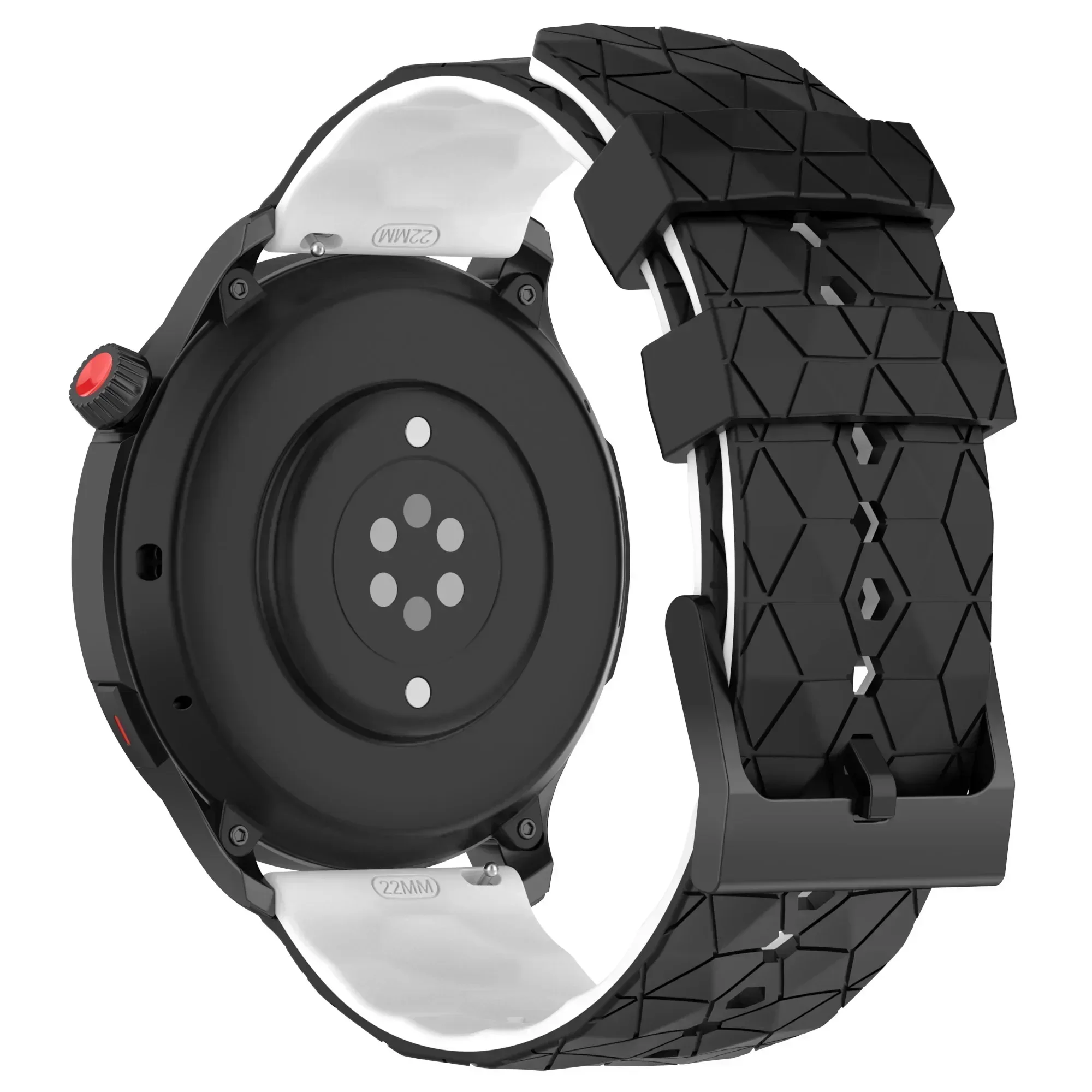 Soft Silicone Sport Wristband - 22mm Watch Strap Accessory