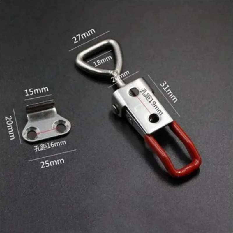 8 pcs Adjustable Toolbox Case Metal Toggle Latch Catch Clasp Quick Release Clamp Anti-Slip Push Pull Toggle Clamp Tools