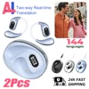 2PCS Translator Headphones 144 Languages Wireless Real Time Translation Bluetooth headset Waterproof Earbud For Business Travel 1