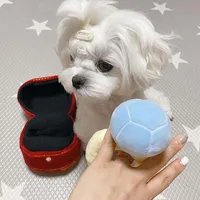 Diamond Ring Box Plush Toy for Dog Super Big Rings Box Set Puppy Dogs Interested Toys Puppies Kids Creative Cute Soft Toys INS 2