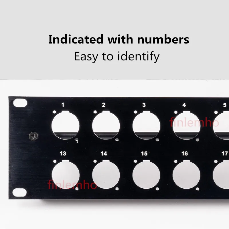 Cabo de Áudio Plug para Rack Patch Panel 2u Flight Case Mount para Hdmi Conector Xlr Alto-falante Masculino e Feminino 16 24 32 Way Channel 86 tipo - Image 3