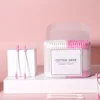 300 Pcs Pink Earbuds Plugs Makeup Tool Cotton Spoon Swabs Beauty Accessories Travel Child 4