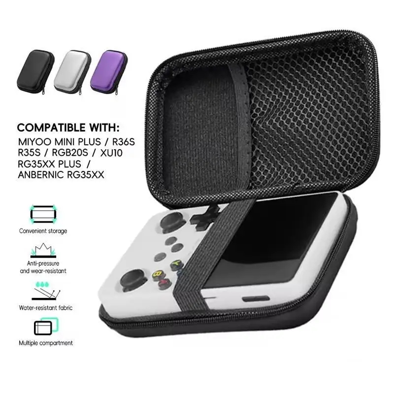 BOYHOM Case for R36S R35S Anbernic RG35XX Plus Miyoo Mini Plus Cases EVA Cover Protable Bag Gaming Accessories