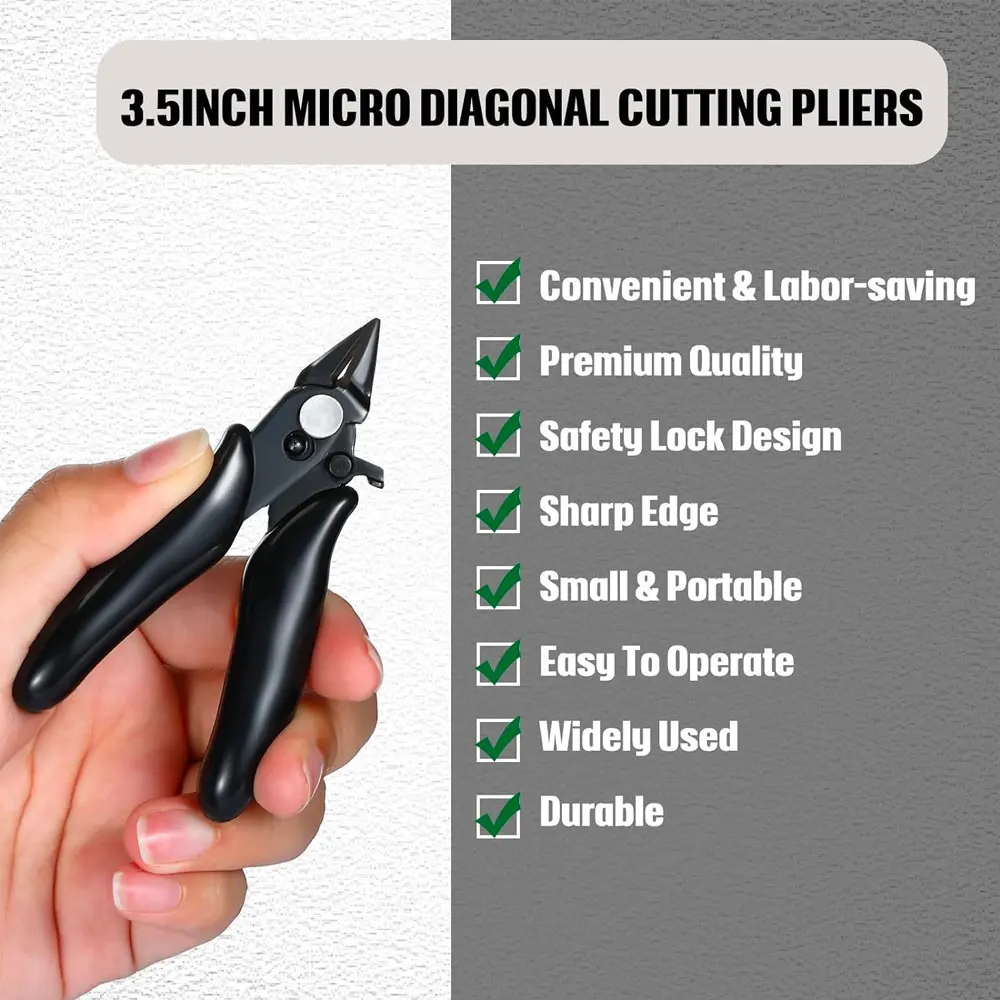 Stanley 1pc Mini Plastic Side Trim Flush Cutting Cutter Plastic Trim  Diagonal Cutting Pliers Micro Electrical Soft Wire Cutters - Pliers -  AliExpress