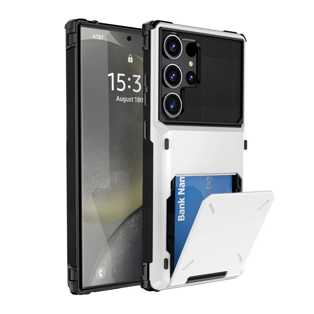 Stylish Wallet Phone Case with Card Holder & Protective Cover