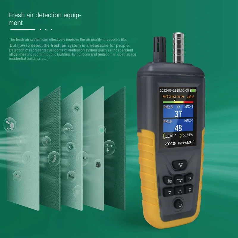TC-8200 Dust Particle Counter Air Quality Monitor High Sensitivity 3-channel Pm0