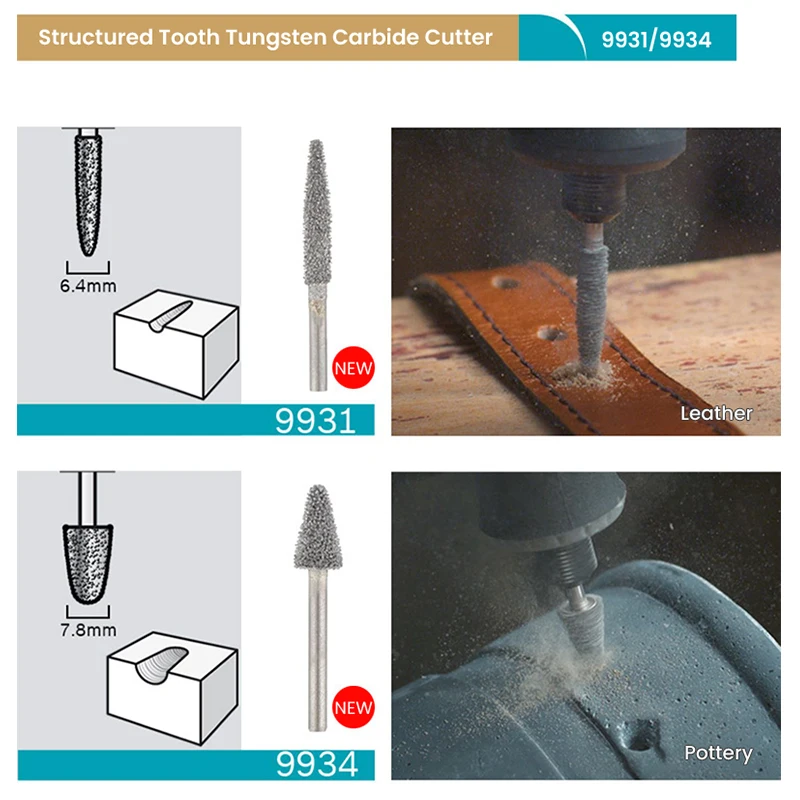 Dremel 7103 Diamante Pontos Gravar Carving Bit, Precisão Rebolo, Gravura De Corte, Gravura Cabeça Acessório