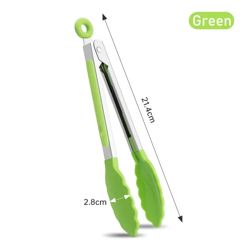 Creative Non-Slip 7-Inch Grilling and Serving Tongs