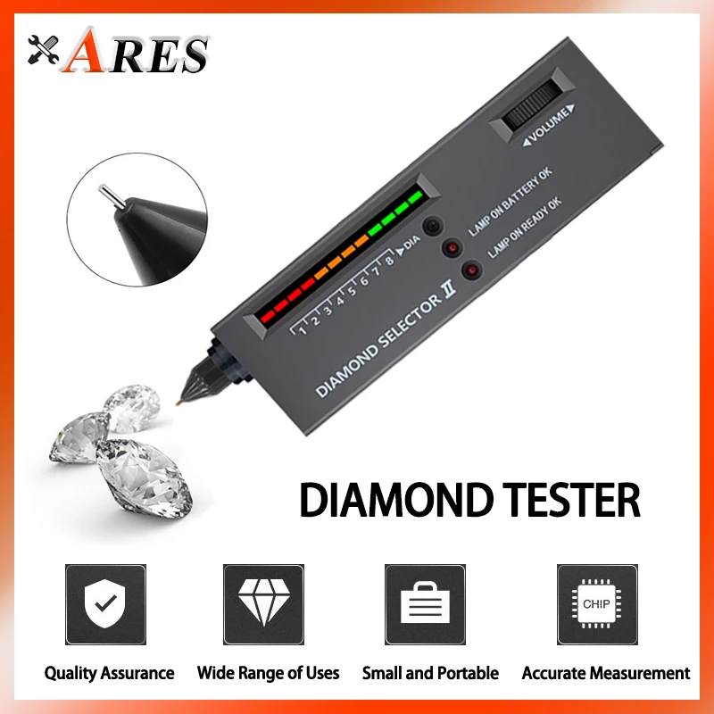 LED Indicator Diamond Tester Pen High Accuracy Diamond Selector Detector  Gem stone Jewelry Testing Tool with bag - AliExpress