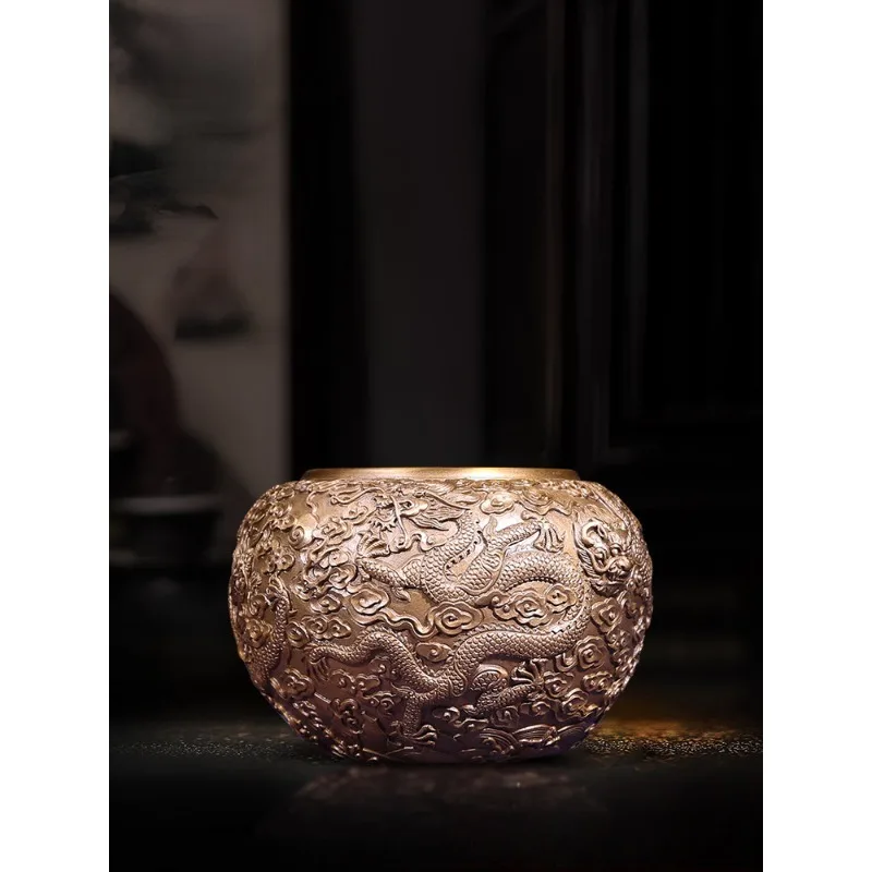 

Copper Cornucopia Decoration Cylinder Household Living Room Office Decorations Crafts Moving into the New House