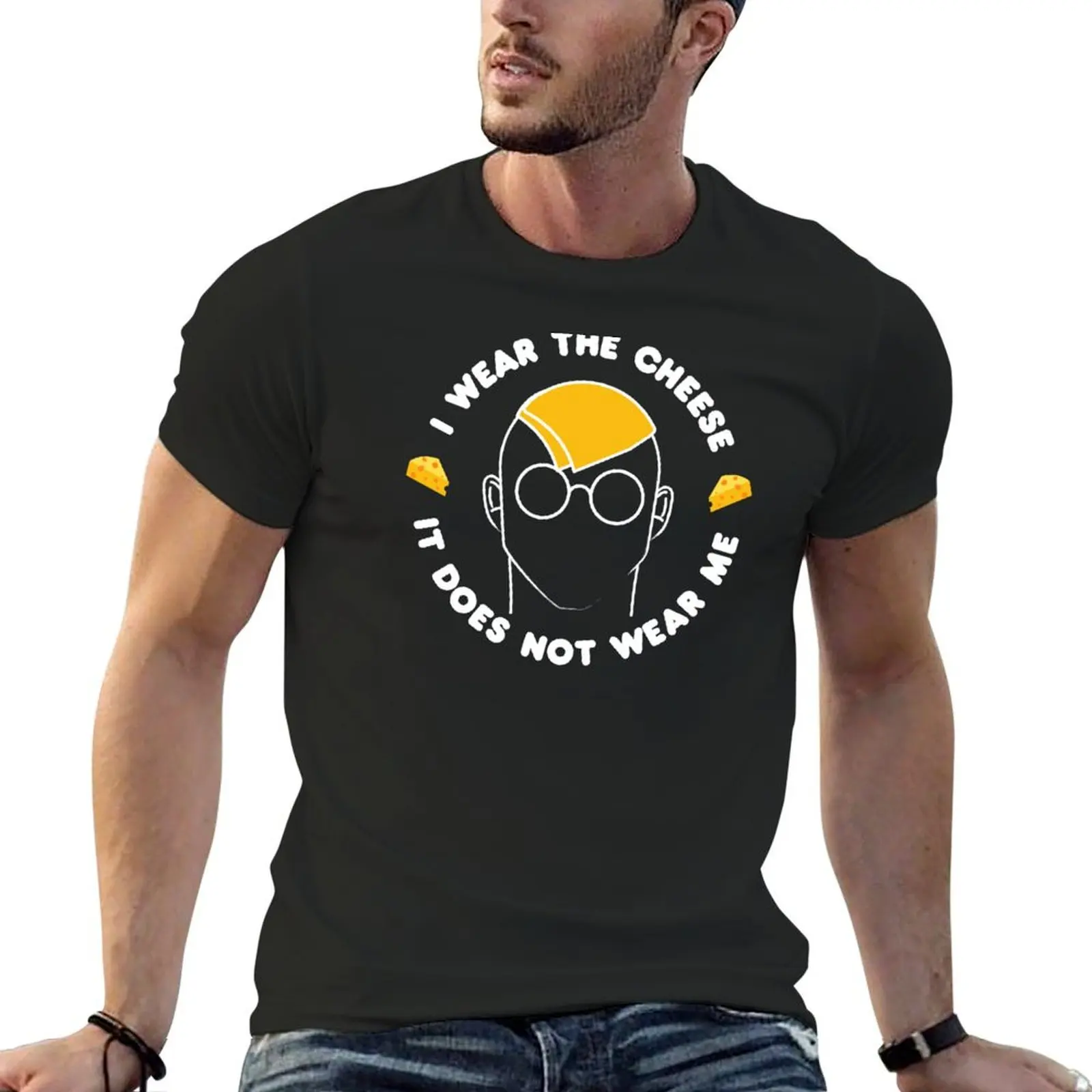 

I wear the cheese, it does not wear me - Buffy quote T-Shirt graphic t shirts aesthetic clothes mens clothes
