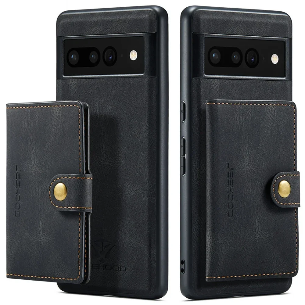 Per Google Pixel 8 Pro 5G 2 In 1 Custodia Posteriore In Pelle Magnetica Staccabile Per Google Pixel Fold Luxury Cover Pixel8 Pixel 8A Etui