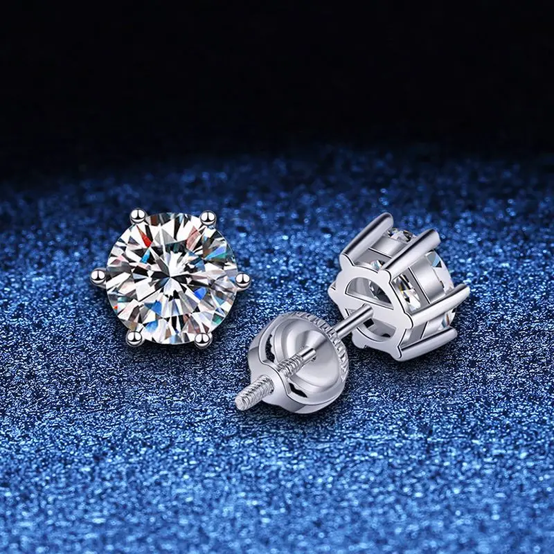 

Серьги женские из серебра 100% пробы, 1 карат, 925 мм