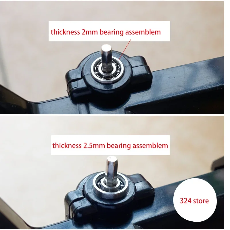 Self-made bearings 620 thickness 2.0mm/2.5mm 4 pcs sale for tamiya mini 4wd chassis/gears 1/32 scale 5