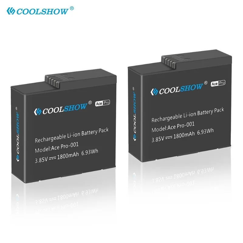 

COOLSHOW Battery for Insta360 Ace Pro Battery Action Camera Accessories 1800mah For Insta360 Ace Batteries