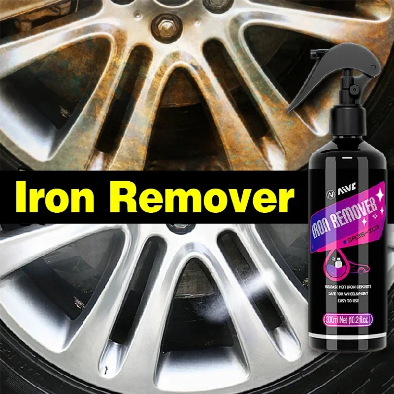 Iron Remover Wheel Iron Remover Car Iron Remover Spray For Car Detailing Wheels Metal Cleaner and Conditioner For Rust Deep Cleaning