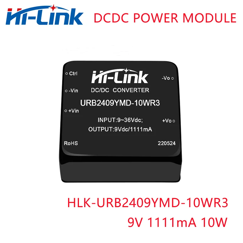 Szabadon Hajó hi-link 50pcs/lot 10W DCDC Elszigetelt átalakító 24V hogy 9V 1111ma URB2409YMD-10WR3 DCDC switching ledes áram Ajánlattétel Modul