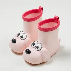 Waterproof Children's Anti - Slip Rain Boots - Durable Outdoor Footwear - 200  yards (Pink)