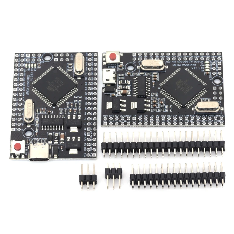 Mega2560 Mega 2560 PRO MINI 5V (임베디드) CH340G ATmega2560-16AU 마이크로 타입-C 남성 핀헤더 포함 아두이노 메가 호환