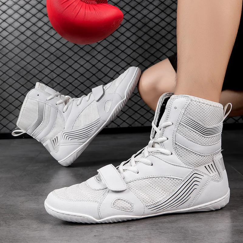 

Luxury Boxing Shoes for Men and Women 35-47 Professional Boxing Wrestling Sports Shoes Anti Slip Wrestling Flight Shoes