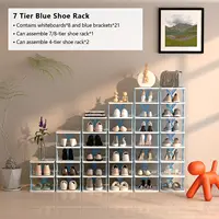 New Shoes Racks Storage Organizer Detachable Shoe Racks Saves Family Household Rack Multi Layer Simple Shoes Shelf Color Cabinet 2