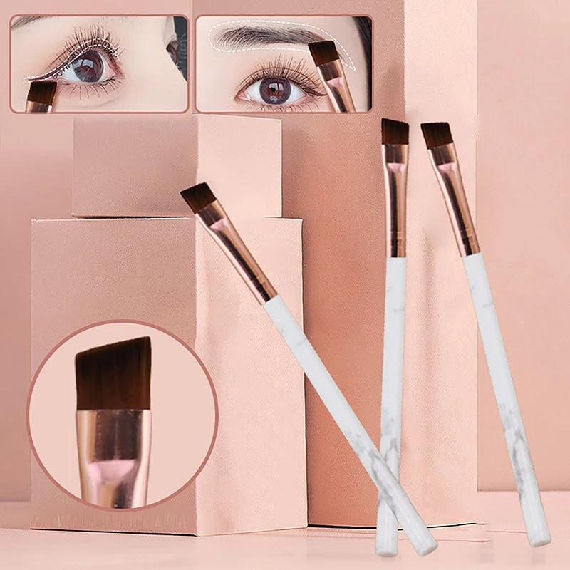 1PCS Multifunctional Soft Bristles Delicate Eyebrow Brush Diagonal Blade Eyeliner Brush Detail Eye Makeup Brush Beauty Tools 1