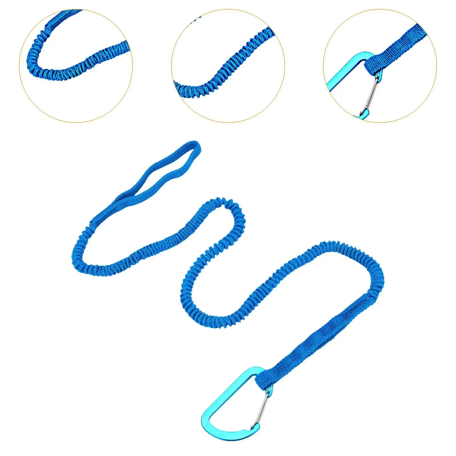 Kayak Paddle Leash Premium Fishing Rod Holder Surfboard Leash Kayak Rod Leashes for Rafting Boating Canoeing Kayaking Surfing