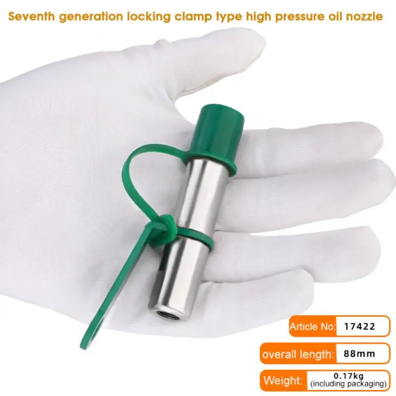 O50 Oil Nozzle Manual Lock Clamp Type High Pressure Grease Gun Nozzle Screw Type High Pressure Quick Connector Oil Injection