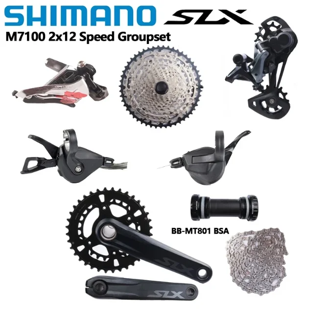 SHIMANO SLX M7100 Groupset 2x12 Speed M7100 Shifter Rear