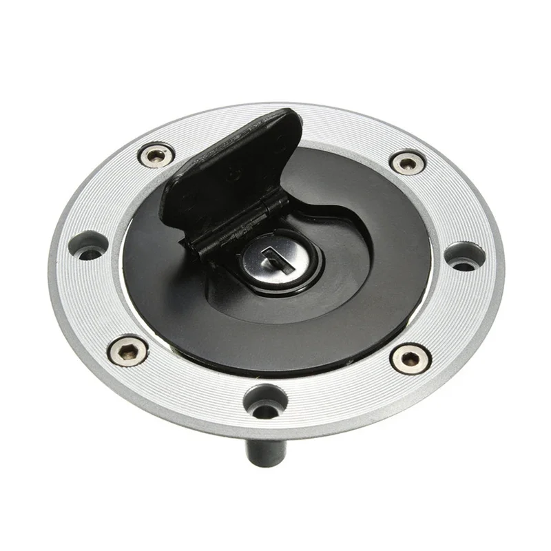 1SET Motorcycle Fuel Gas Tank Cap Cover Lock Aluminum for Suzuki GSXR 600 750 1000 GS500 RGV 250 GSX400 Katana 750 GSX-600F 6