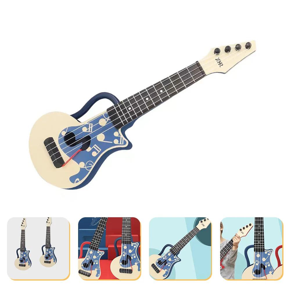 

Mini Ukulele Guitar Toy Plastic Guitars In Early Educational Musical Instrument Toy for Beginner Boys Girls Kids Plaything