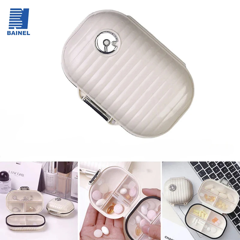 

BAINEL-Waterproof Sealed Storage Box, Daily Pill Organizer, Outdoor Travel Pill Multifunctional Portable Sub Packing Box