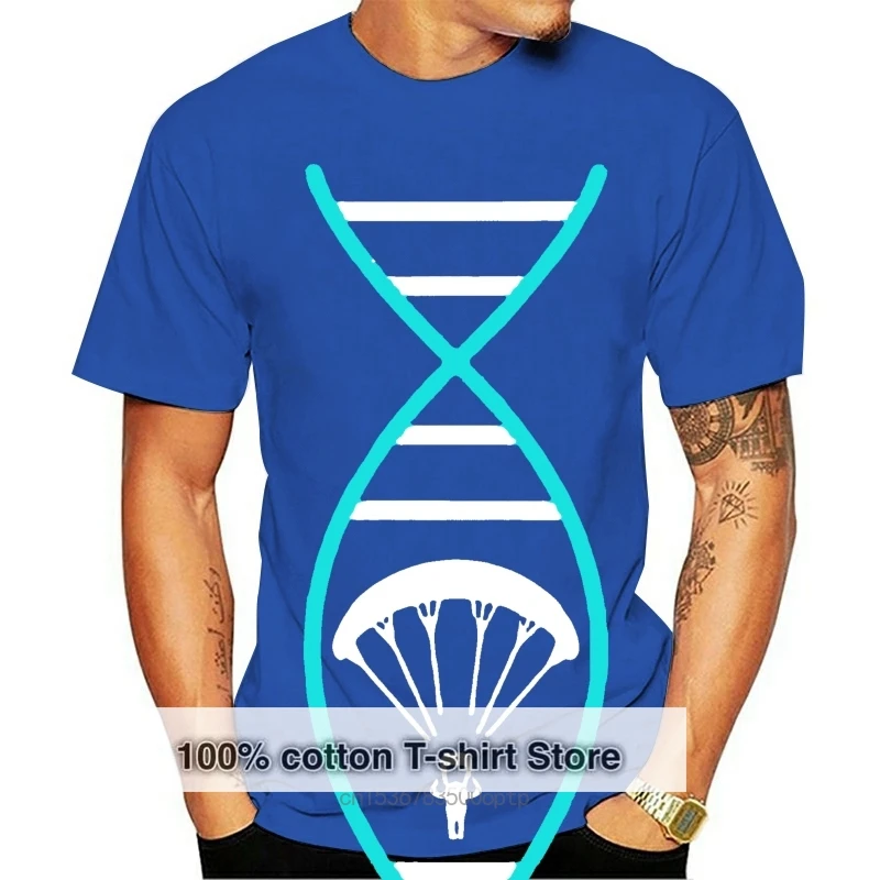 

Dna Paragliding T Shirt Print Formal Mens T-Shirt Costume Breathable Camisas Negras Weird Tshirt Man Cotton Tee Shirt Loose