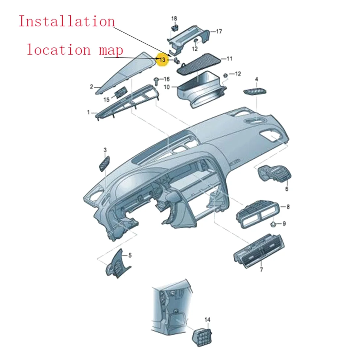 Air Quality Sensor Air Humidity Sensor Audi A7 A8 Q3 Q5 VW Passat B8 Arteon Touareg ID3 ID4 4H0907658B/C/D