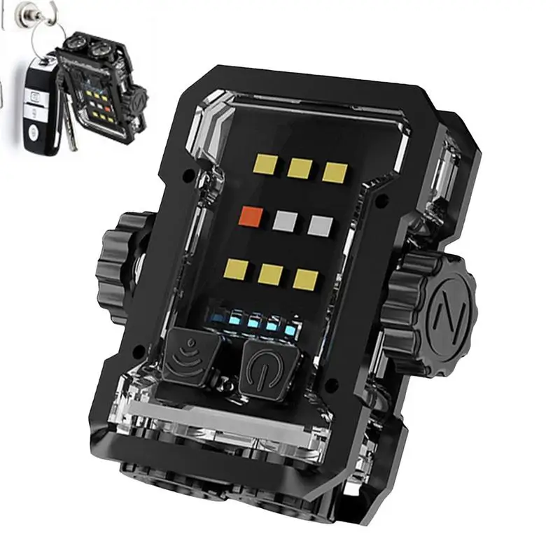 

Мини-брелок, Внешний перезаряжаемый светодиодный фонарик с сигнализацией, 6-диммируемый светодиодный фонарик с магнитной основой для чтения, кемпинга