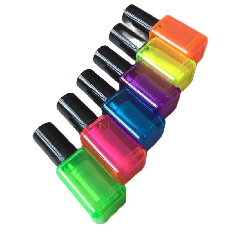 6 Color/set Nail-Polish Bottle Shape Highlighters Pastel Focus Marker Pen School Stationery Portable Art Drawing Fluorescent Pen