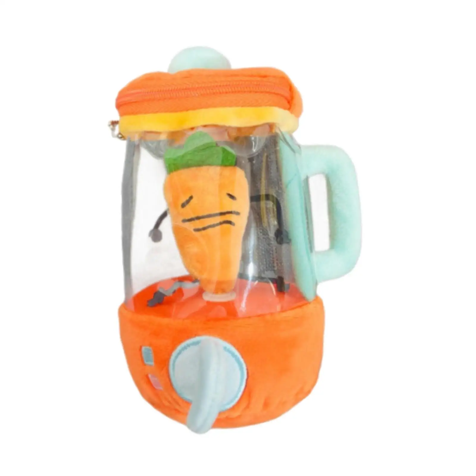 Carrot Juicer Plush Toy Plush Vegetable Toy Cartoon for Children Boys Girls