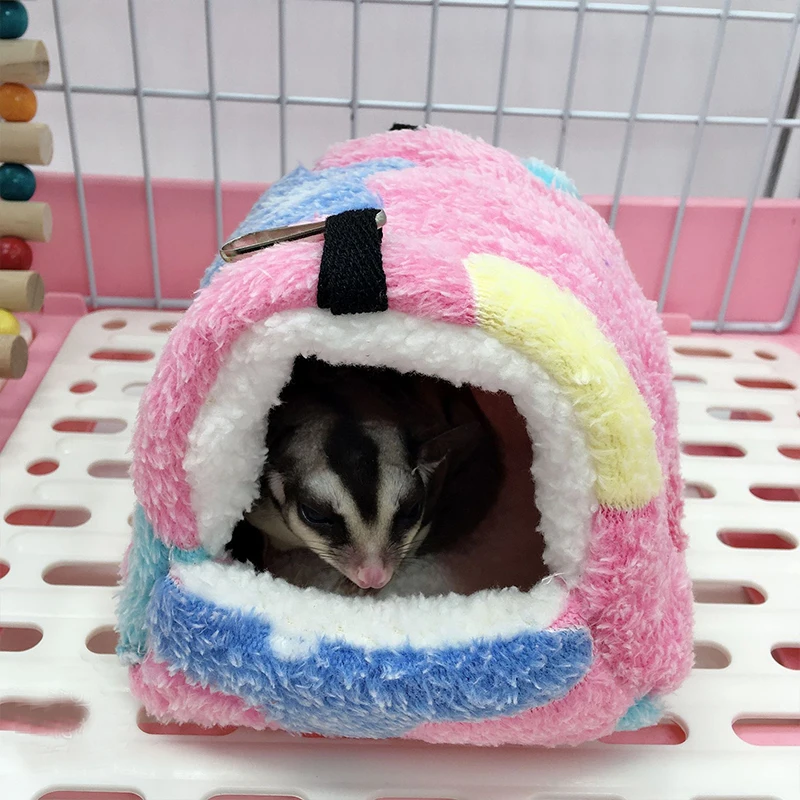 Warm Pet House Cage For Hamster Small Animal Nest Soft Comfort Squirrel Nest Guinea Pig House Rodent Hedgehog Bed