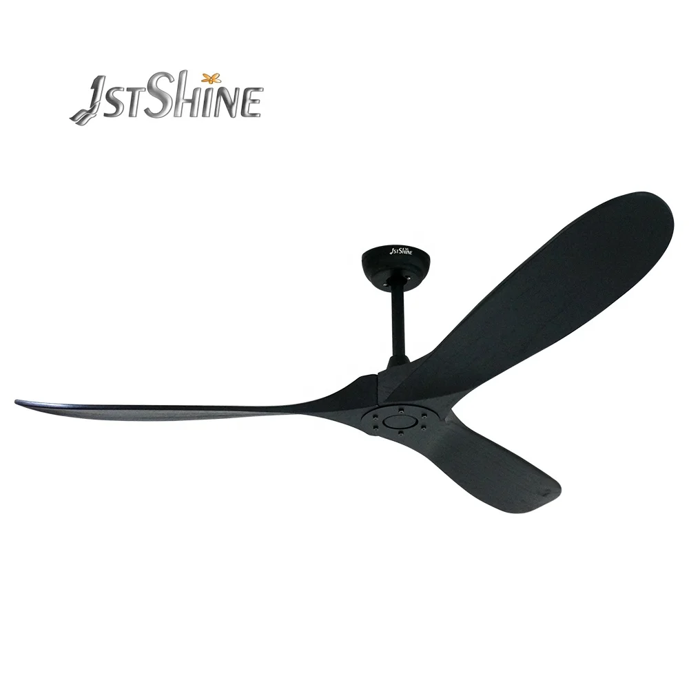 

1stshine ceiling fan DC 37.8W modern decorative ceiling fan 3 blade solid wood ceiling fan without light