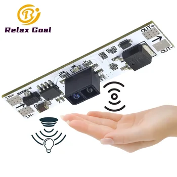 Sensore manuale di scansione Sensore di movimento PIR Scansione a breve distanza Interruttore tattile Modulo capacitivo 5V-24V 5A 120W Lampade di controllo dimmerabili a LED