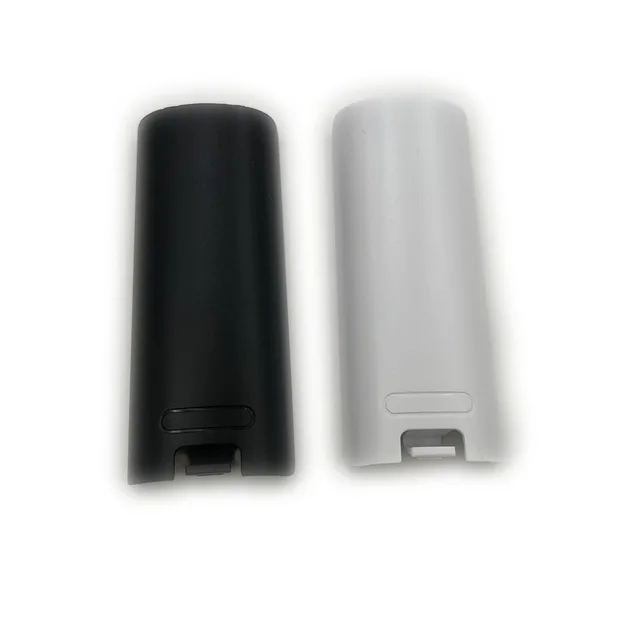 Wii Remote Battery Cover Replacement Black Back Case Door For