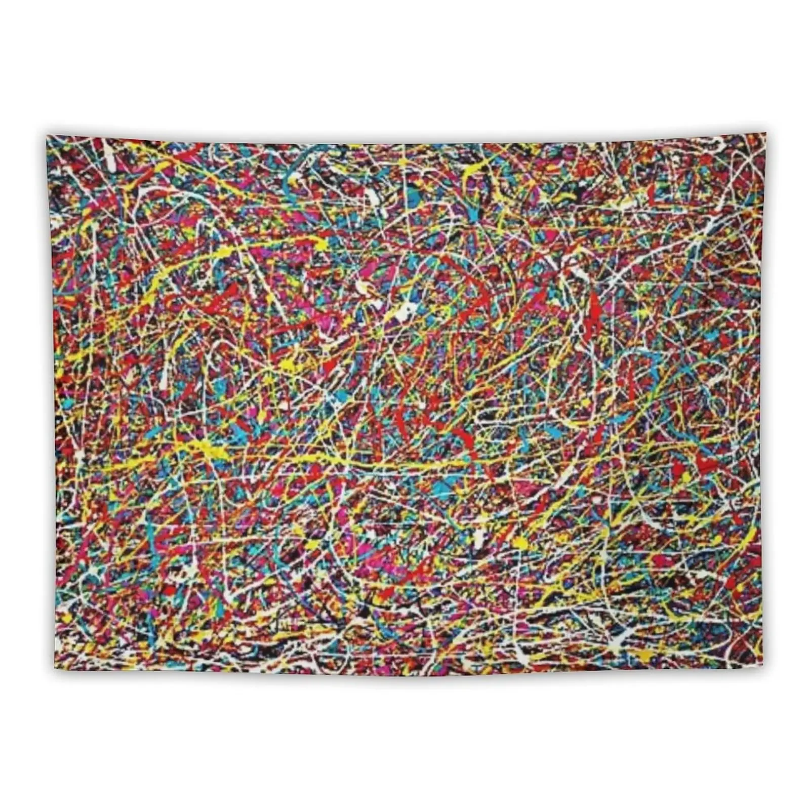 

Jackson Pollock linear, color pattern, Jackson Pollock design, Tapestry Decoration Bedroom Wall Hanging Decor Tapestry