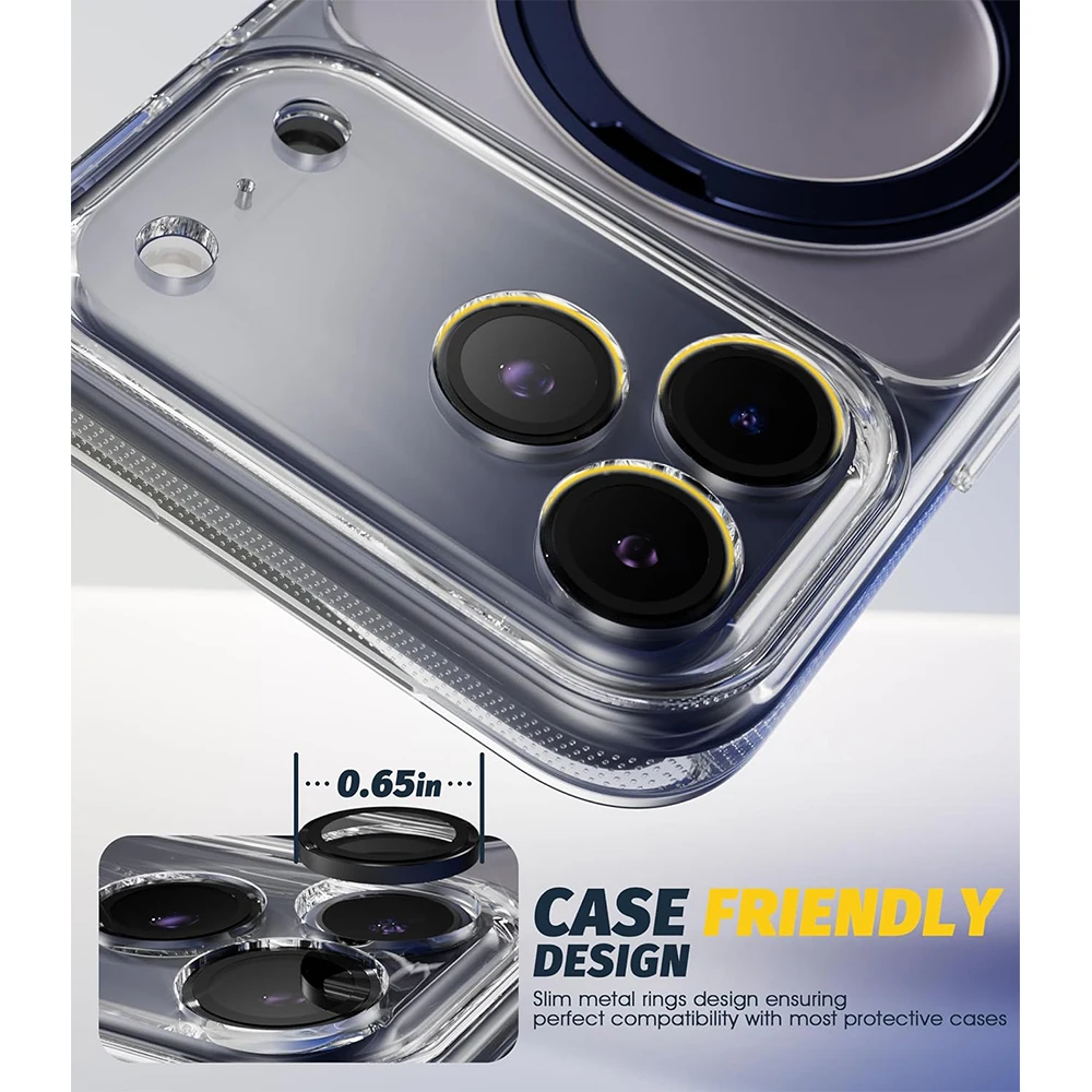 Premium 3-Pack Camera Lens Protector Covers - Ultimate Phone Protection Accessories