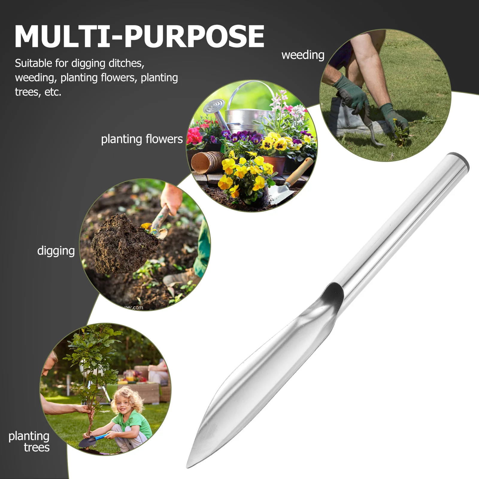 Manual Potting Tool Garden Set Scoop Handheld Small Stainless Steel Gardening Weeding Puller