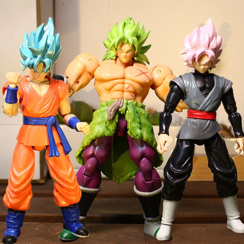 

Dragon Ball Z Action Figure Toys Vegeta Broli Goku Frieza Gogeta Zamasu Figura Anime SHF Figurine Movable Model Gift for Kids