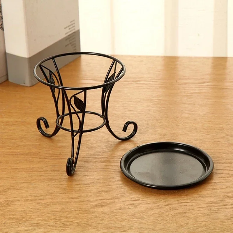 Metal Plant Stands Indoor 13.5cm Tall Vintage Corner Plant Stand Holder & Display Rack For Outdoor Garden