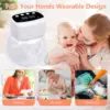 New Upgrade Wearable Breast Pump Hands-Free Electric Breast Pump for Newborn Comfort-Automatic Milk Extractor BPA-Free 3