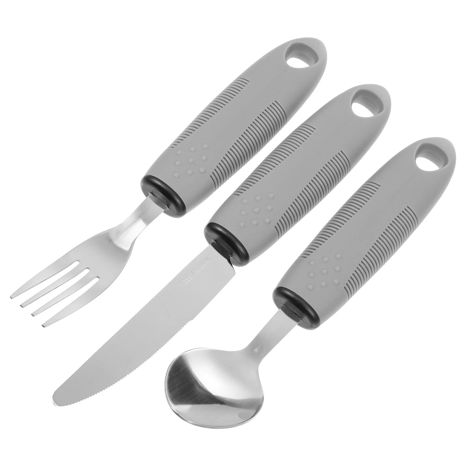 Elderly Utensils Set 1 Set Adaptive Silverware Built Up Knives Fork Spoon For Handicapped People