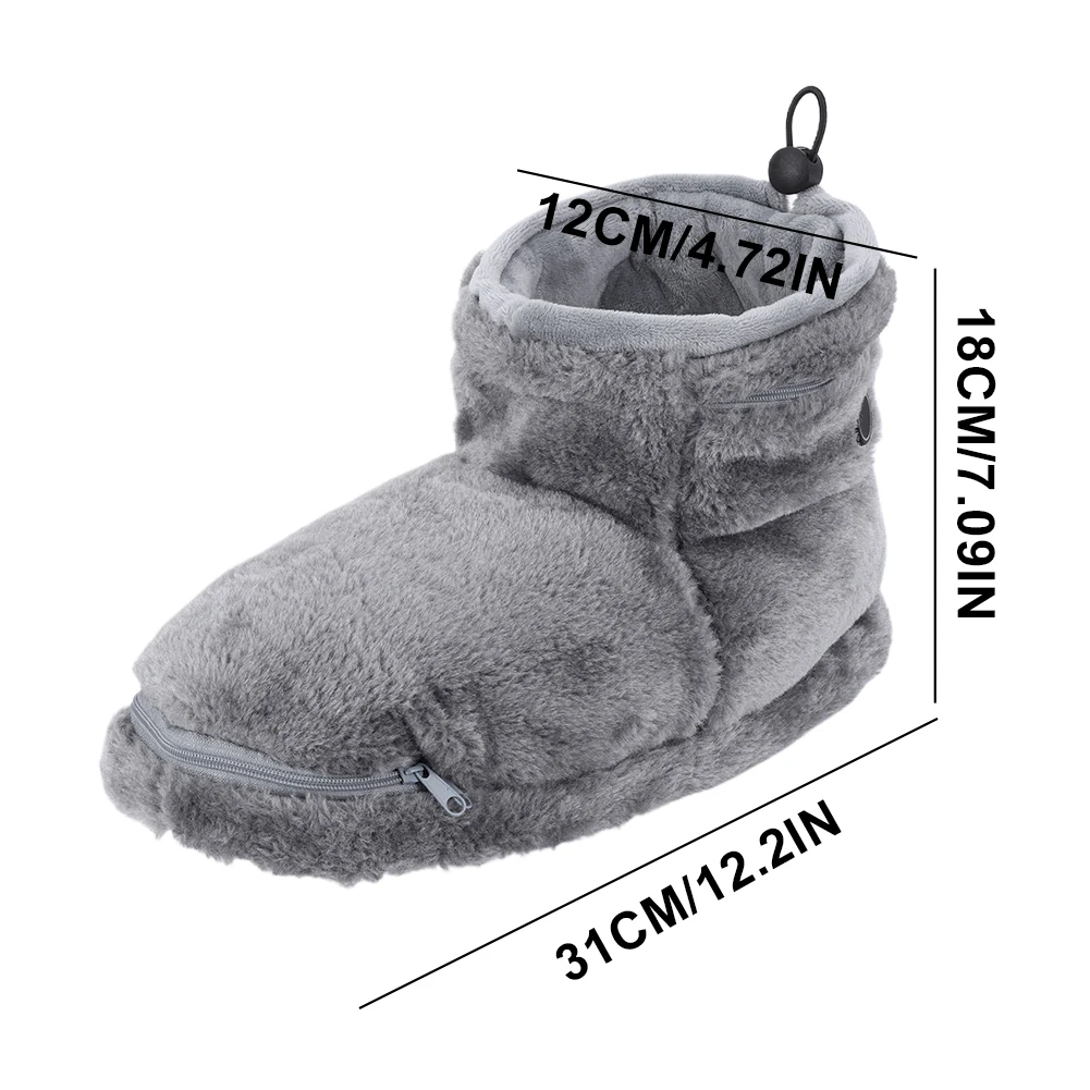 Warm Electric Slippers USB Heated Shoes for Men Women