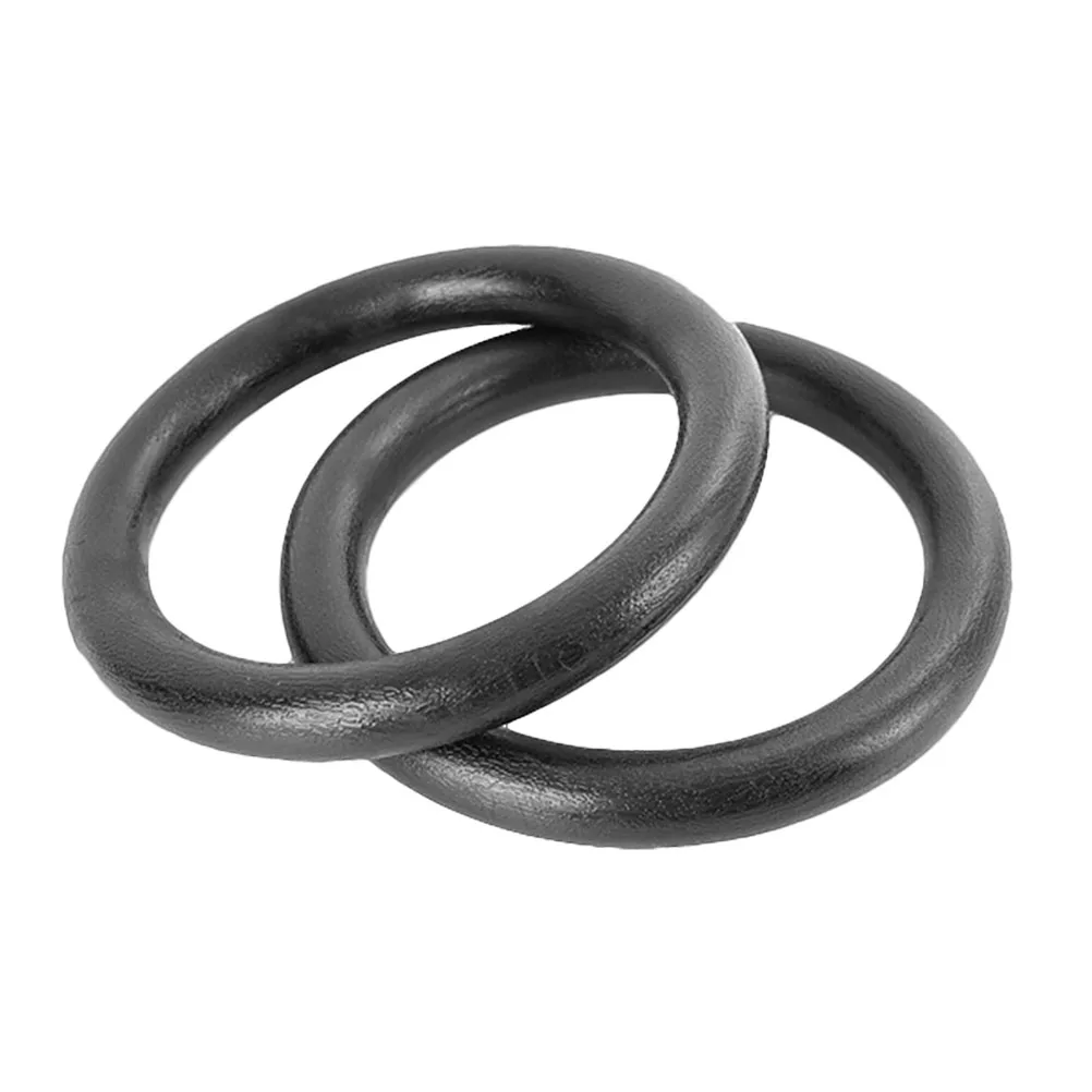 Gymnastic Rings ABS Fitness Gym Rings Pull-Up Gymnastic Ring For Body Strength Chin Up Training Workout (Black) gymnastic rings
